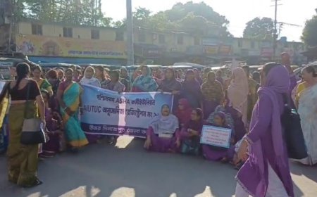 আশা কর্মীদের চার মাসের ভাতা না পাওয়ায় বিক্ষোভ  