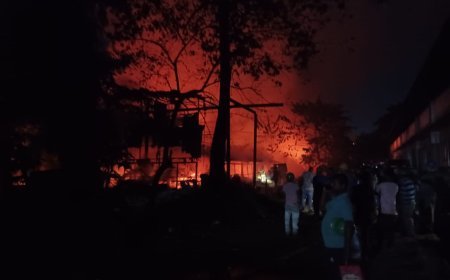 পাথরপ্রতিমায় বিডিওর গাড়ি ভষ্মিভূত