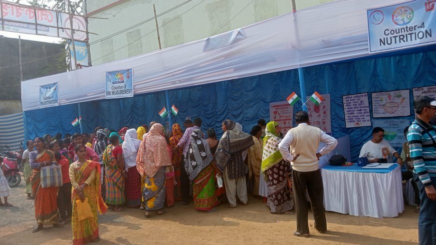 চিনপাই গ্রামে লোক স্বাস্থ্য মেলা