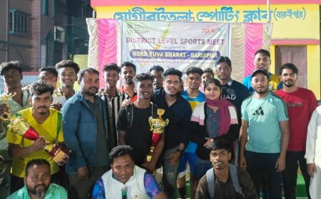 বারুইপুরে সাড়ম্বরে সম্পন্ন হলো জেলা ভিত্তিক ক্রীড়া প্রতিযোগিতা