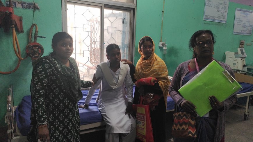 অসুস্থ মাধ্যমিক পরীক্ষার্থী,হাসপাতালে পরীক্ষা দিল