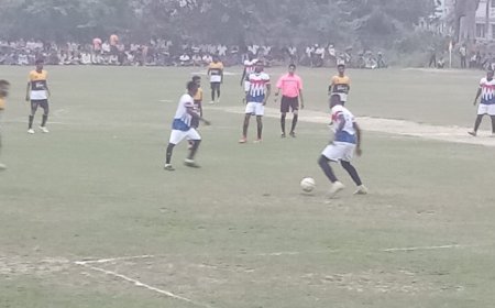 জমজমাট প্রদর্শনী ফুটবল খেলা, দাঁইহাটের মন জয় করে নিল আফ্রিকা একাদশ