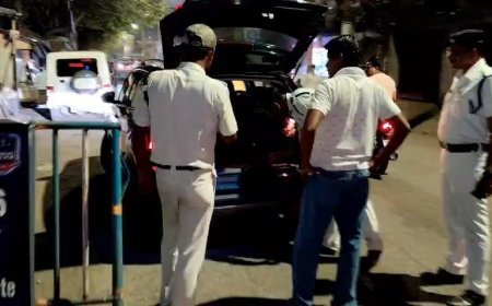 নির্বাচন ঘোষণার পর থেকেই শহরে নাকা চেকিং হাওড়া সিটি পুলিশের