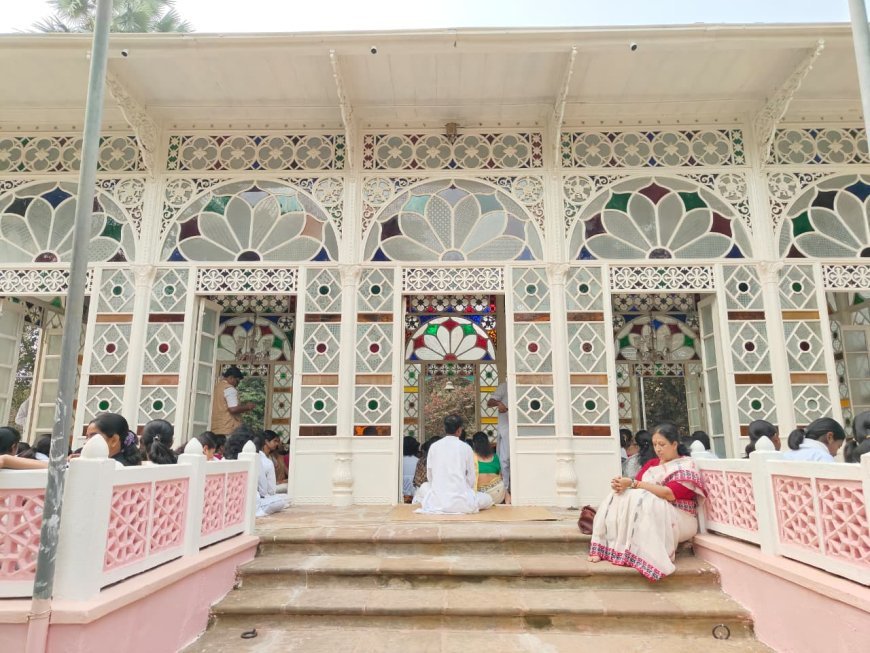 শান্তিনিকেতনে পালিত হল গান্ধীপূর্ণ্যাহ