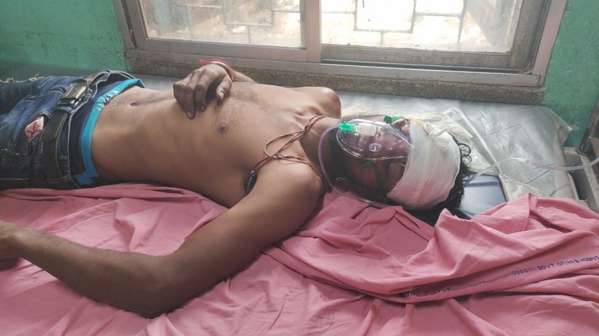 বাইক দুর্ঘটনায় গুরুতর জখম যুবক