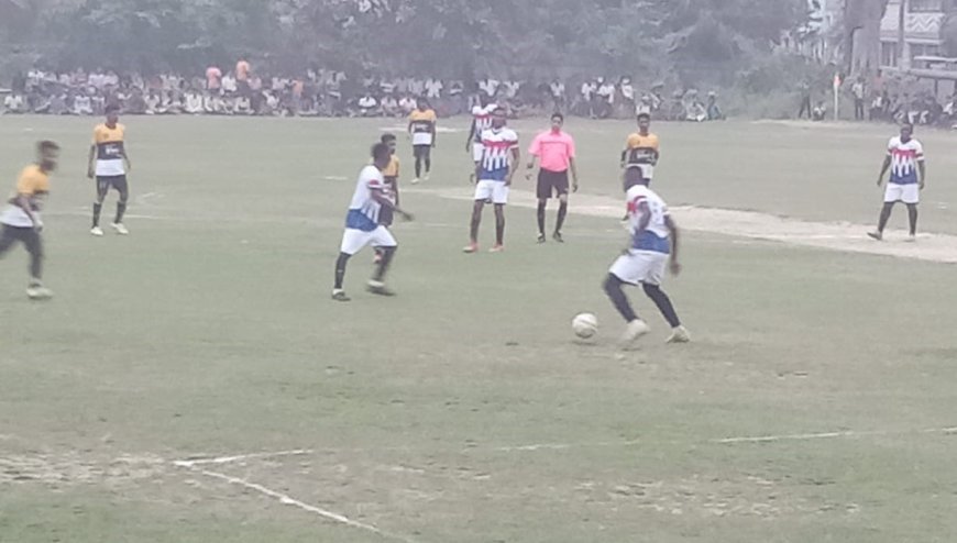 জমজমাট প্রদর্শনী ফুটবল খেলা, দাঁইহাটের মন জয় করে নিল আফ্রিকা একাদশ