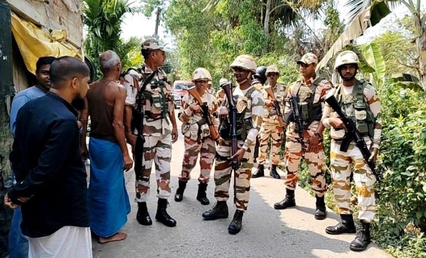 ভোটের নির্ঘণ্ট ঘোষণা হতেই ময়দানে কেন্দ্রীয় বাহিনী: গঙ্গাসাগরে রুট মার্চ শুরু