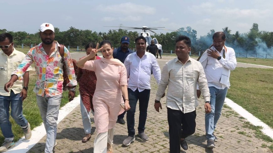 গোসাবায় তৃণমূলের প্রচারে কোয়েল