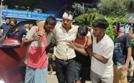 তৃণমূল দুষ্কৃতিদের হাতে আক্রান্ত বিজেপির ২ নম্বর মন্ডলের সাধারণ সম্পাদক