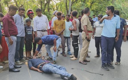 শ্রীনিকেতন-বল্লভপুর রোডে ভয়াবহ পথ দুর্ঘটনা, গুরুতর জখম দুই যুবক