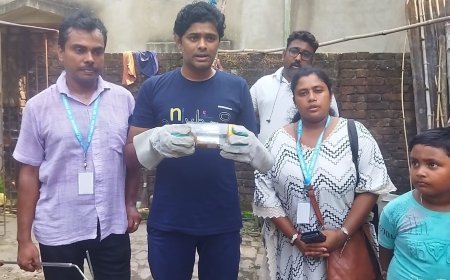 গৃহস্থের বাড়ির জলের রিজার্ভার থেকে উদ্ধার বিষধর কেউটে
