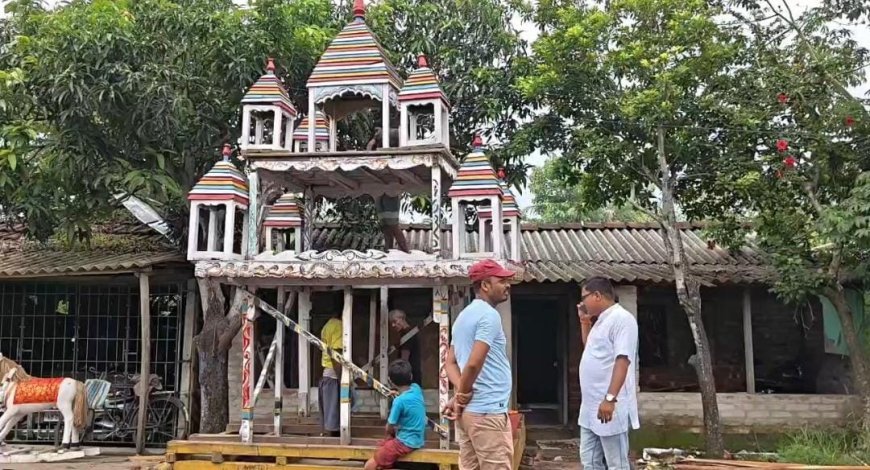 ১০৬ বছরে পদার্পণ বামনখালির ঐতিহ্যবাহী রথযাত্রার: নতুন সাজে সেজে উঠছে রথ