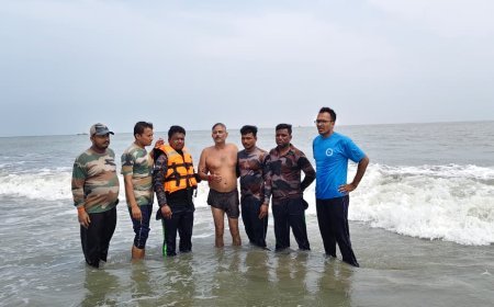বকখালিতে উত্তাল সমুদ্রে তলিয়ে যাওয়া পর্যটককে উদ্ধার