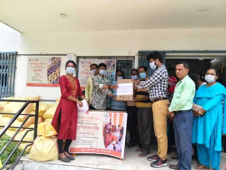 আয়ুষ্মান দিবসে যক্ষ্মা রোগীদের পুষ্টিকর খাবার বিতরণ