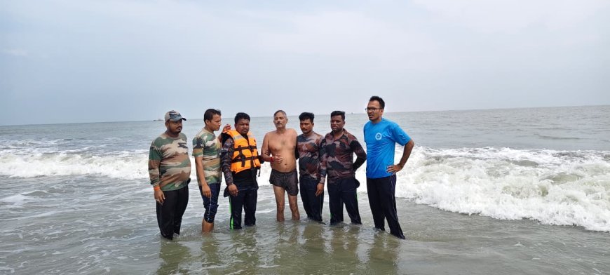 বকখালিতে উত্তাল সমুদ্রে তলিয়ে যাওয়া পর্যটককে উদ্ধার